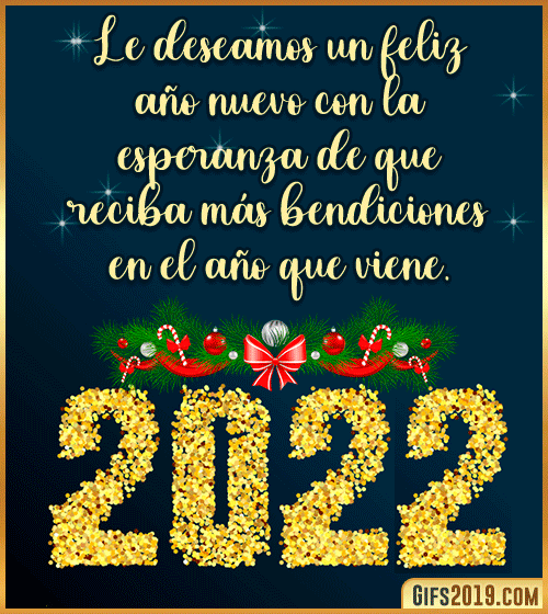 feliz año nuevo 2022 gif frases