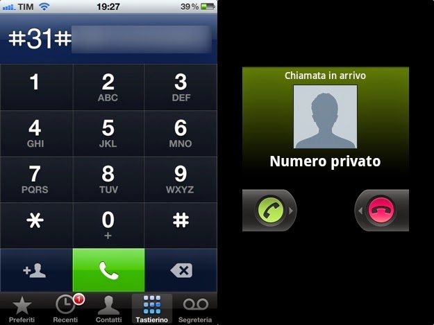 Come nascondere il numero su iPhone