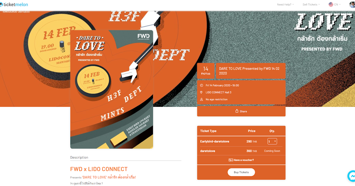 Concert ticket purchase