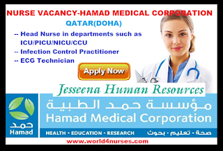 world4nurses vacancy nurse corporation hamad medical head details