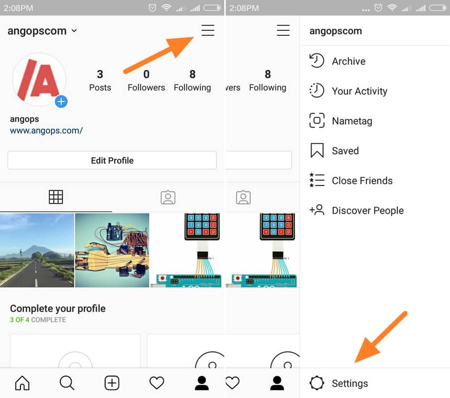 Cara memutus tautan Instagram dengan Facebook lewat HP Android ANGOPS