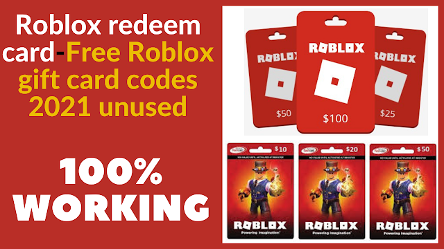 Roblox redeem cardFree Roblox gift card codes 2021 unused