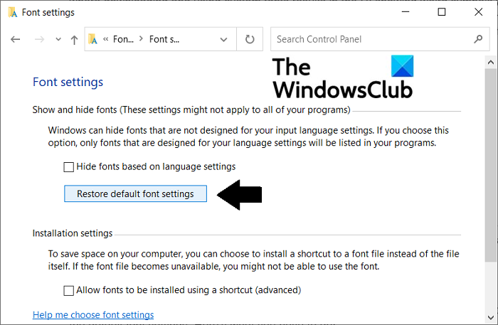 Corrupte lettertypen repareren in Windows 10