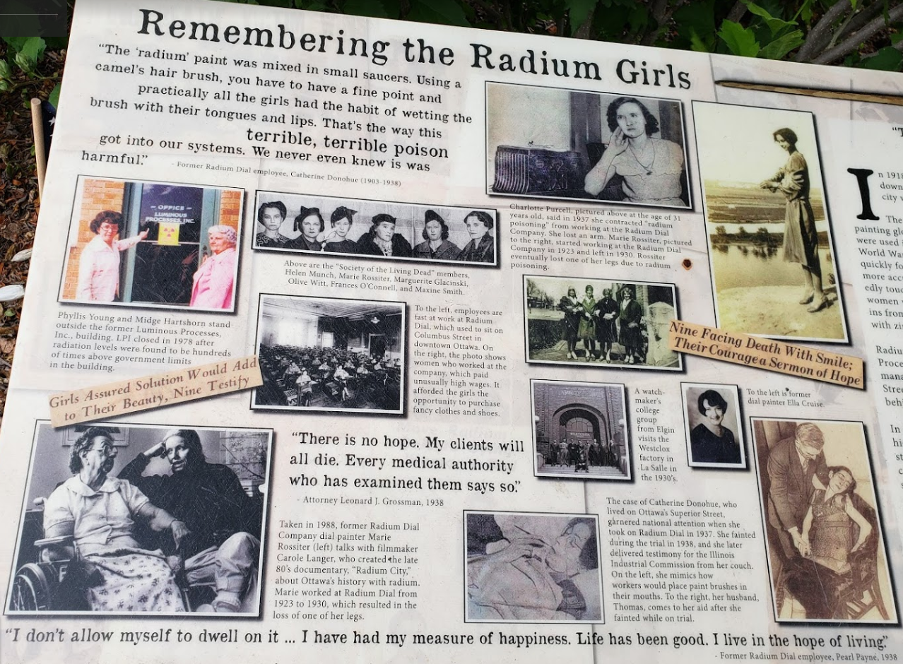 Industrial History Radium Dial Painters in Ottawa, IL