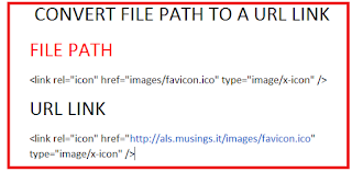 CONVERT FILE PATH TO A URL LINK