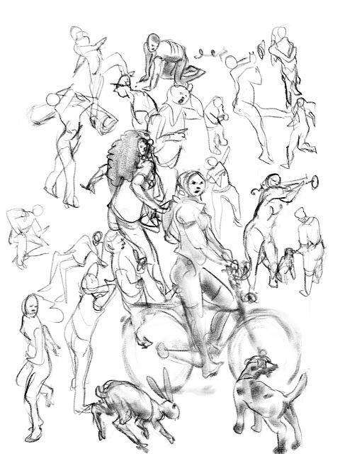 Gesture drawings by Artmagenta