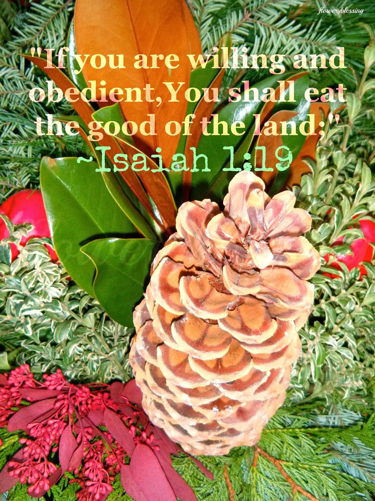If You Are Willing And Obedient