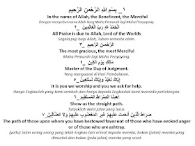 Three In One Arti Surat Al Fatihah