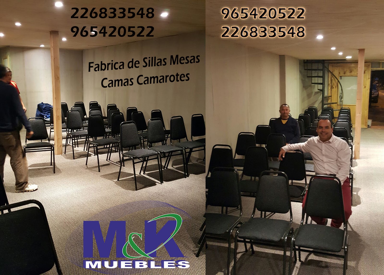 Sillas Apilables para Eventos, Casinos, Templos, Colegios