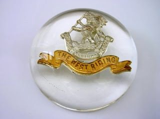 Army badge paperweight Paperweight for an army badge
