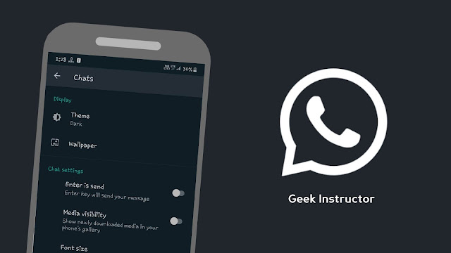 Enable WhatsApp dark mode on Android