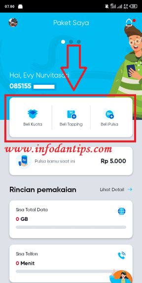 Cara Beli Pulsa / Paket Kuota by.U Menggunakan GoPay