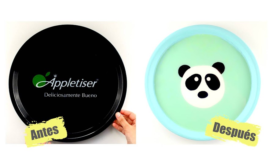 DIY tray makeover transforma una bandeja