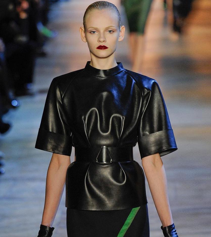 Fashion & Lifestyle: Yves Saint Laurent Leather Tunics Fall 2012 Womenswear