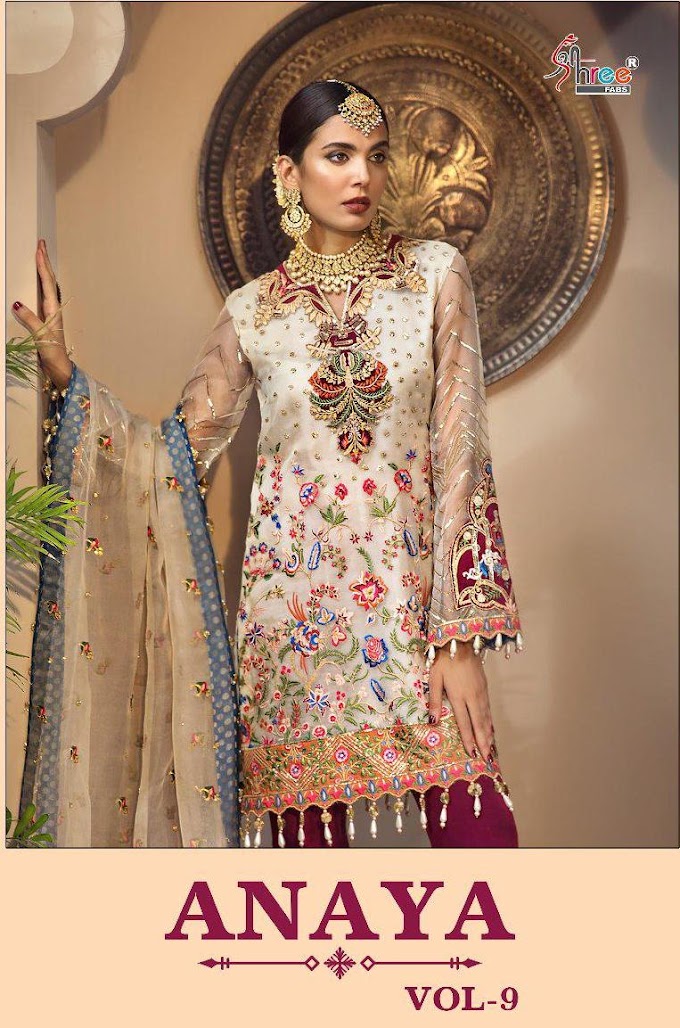 Shree Fab Anaya vol 9 Georgette pakistani Suits wholesaler