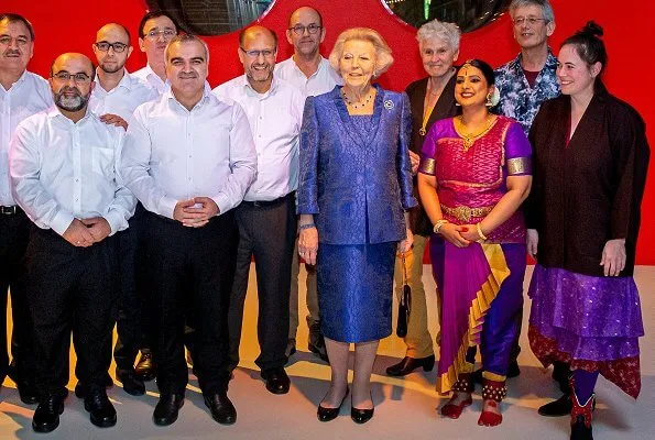 Princess Beatrix of the Netherlands attended a symposium of the inter-religious network, In Vrijheid Verbonden at Tivoli Vredenburg