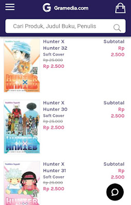 Jual Komik hunter x hunter murah