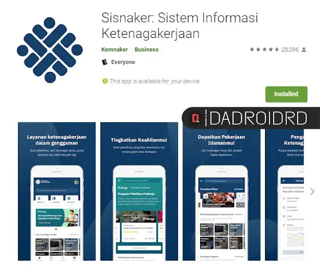 Informasi Loker di Smartphone Android