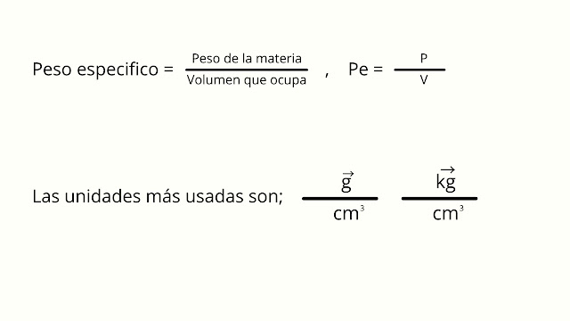 Peso especifico