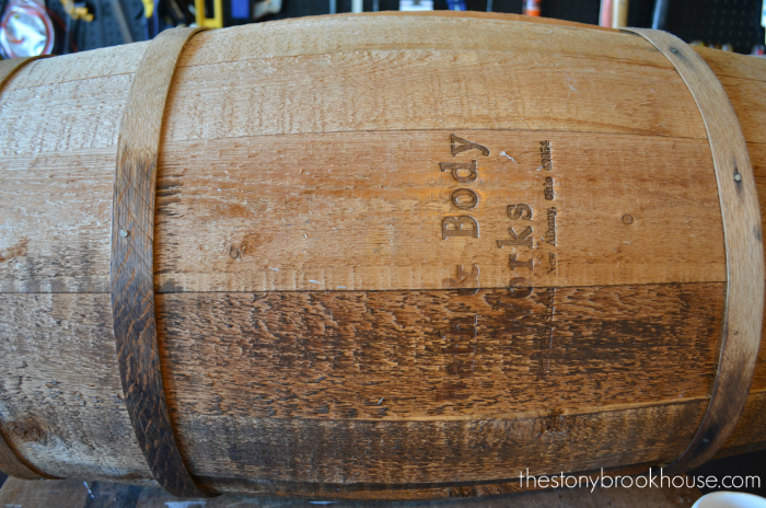 Staining Old Barrel