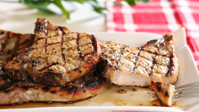 Grilled Lemongrass Pork Chops