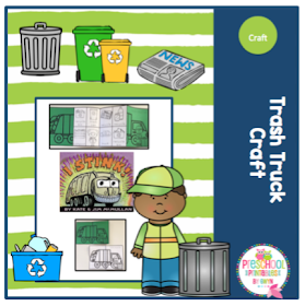 Trash Truck Craft ~ Preschool Printables