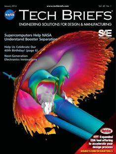 NASA Tech Briefs. Engineering solutions for design & manufacturing - January 2016 | ISSN 0145-319X | TRUE PDF | Mensile | Professionisti | Scienza | Fisica | Tecnologia | Software
NASA is a world leader in new technology development, the source of thousands of innovations spanning electronics, software, materials, manufacturing, and much more.
Here’s why you should partner with NASA Tech Briefs — NASA’s official magazine of new technology:
We publish 3x more articles per issue than any other design engineering publication and 70% is groundbreaking content from NASA. As information sources proliferate and compete for the attention of time-strapped engineers, NASA Tech Briefs’ unique, compelling content ensures your marketing message will be seen and read.
