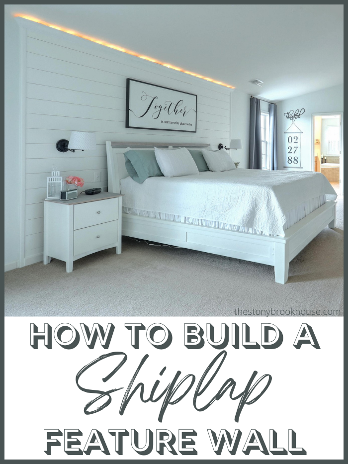 How To Build A Shiplap Feature Wall