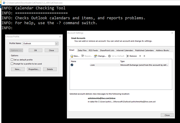 Herramienta de comprobación de calendario de Outlook (CalCheck)