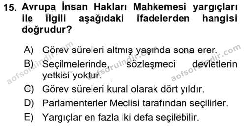 aöf türk anayasa hukuku dersi ara sınav vize 2019 2020 yılı 15.soru