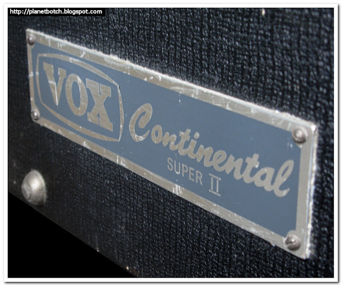 Vox Continental Super 2 identification plate