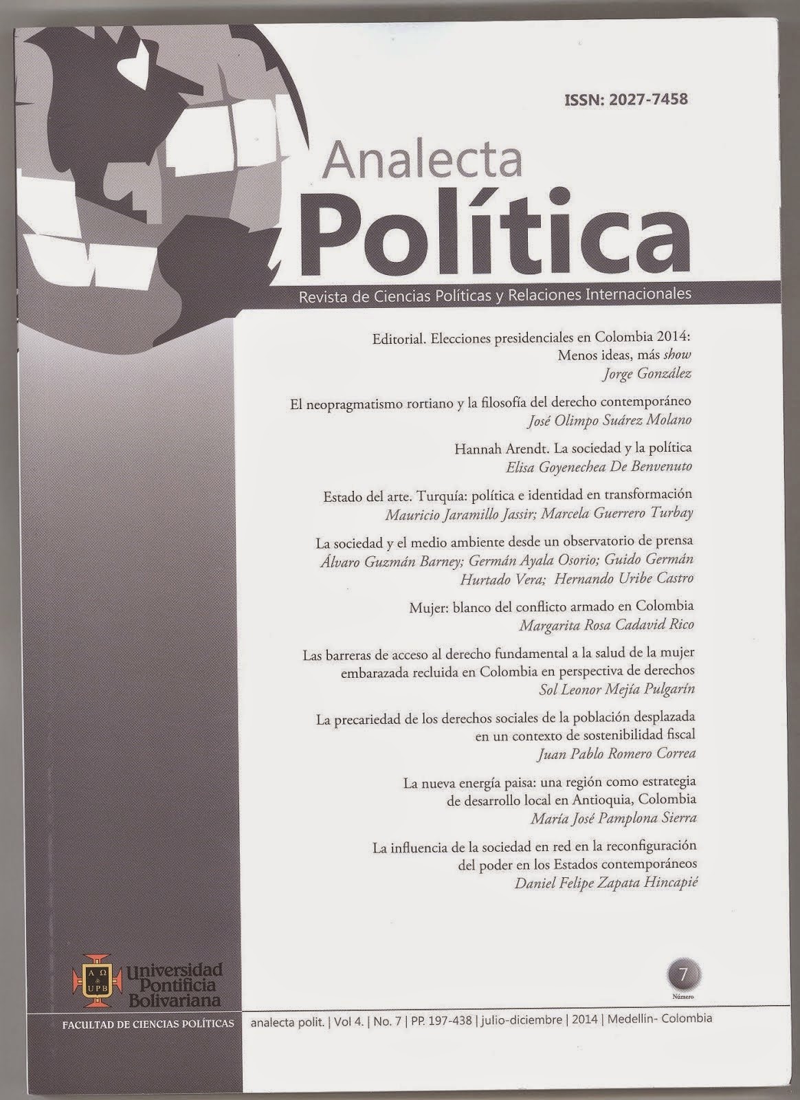 REVISTA ANALECTA POLÍTICA