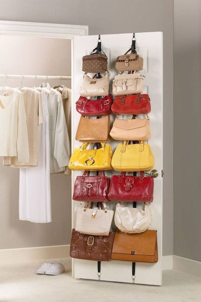 Organizador de bolsos para puerta de armario