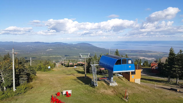Au sommet du mont Sainte-Anne