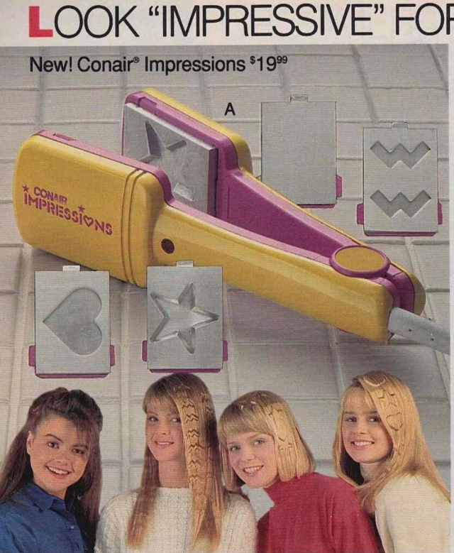 1989 Conair Impressions The Wildly Creative Styling Crimper That Puts