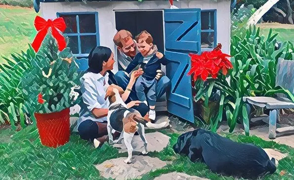 Prince Harry, Meghan Markle and Archie Harrison Mountbatten-Windsor released their Christmas 2020 card. The photo was taken by Doria Ragland