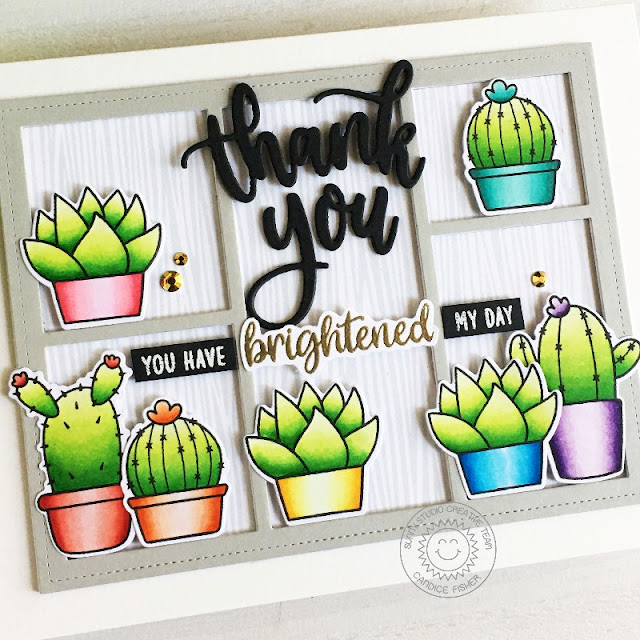 Sunny Studio Stamps: Teacher Appreciation Looking Sharp Comic Strip Everyday Dies Card by Candice Fisher