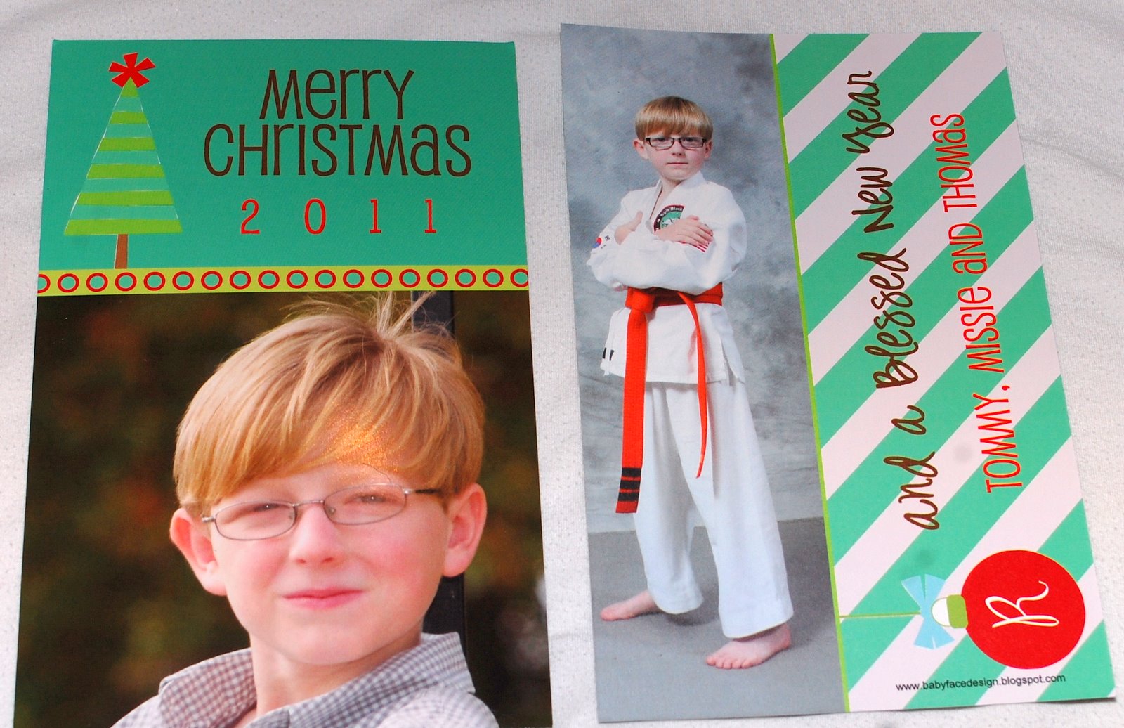Baby Face Design: Christmas cards