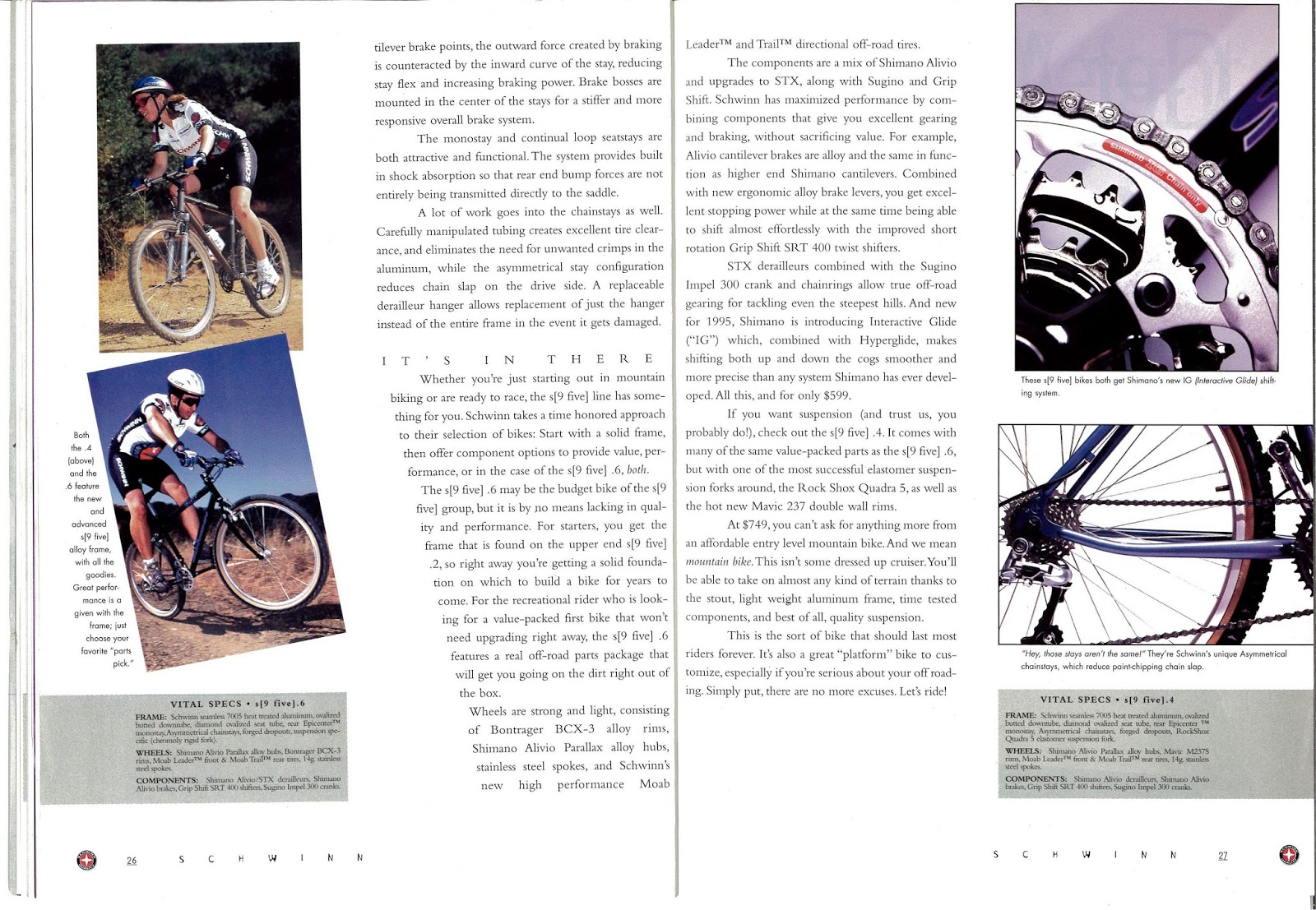 The Old Bike Shop 1995 Schwinn catalog