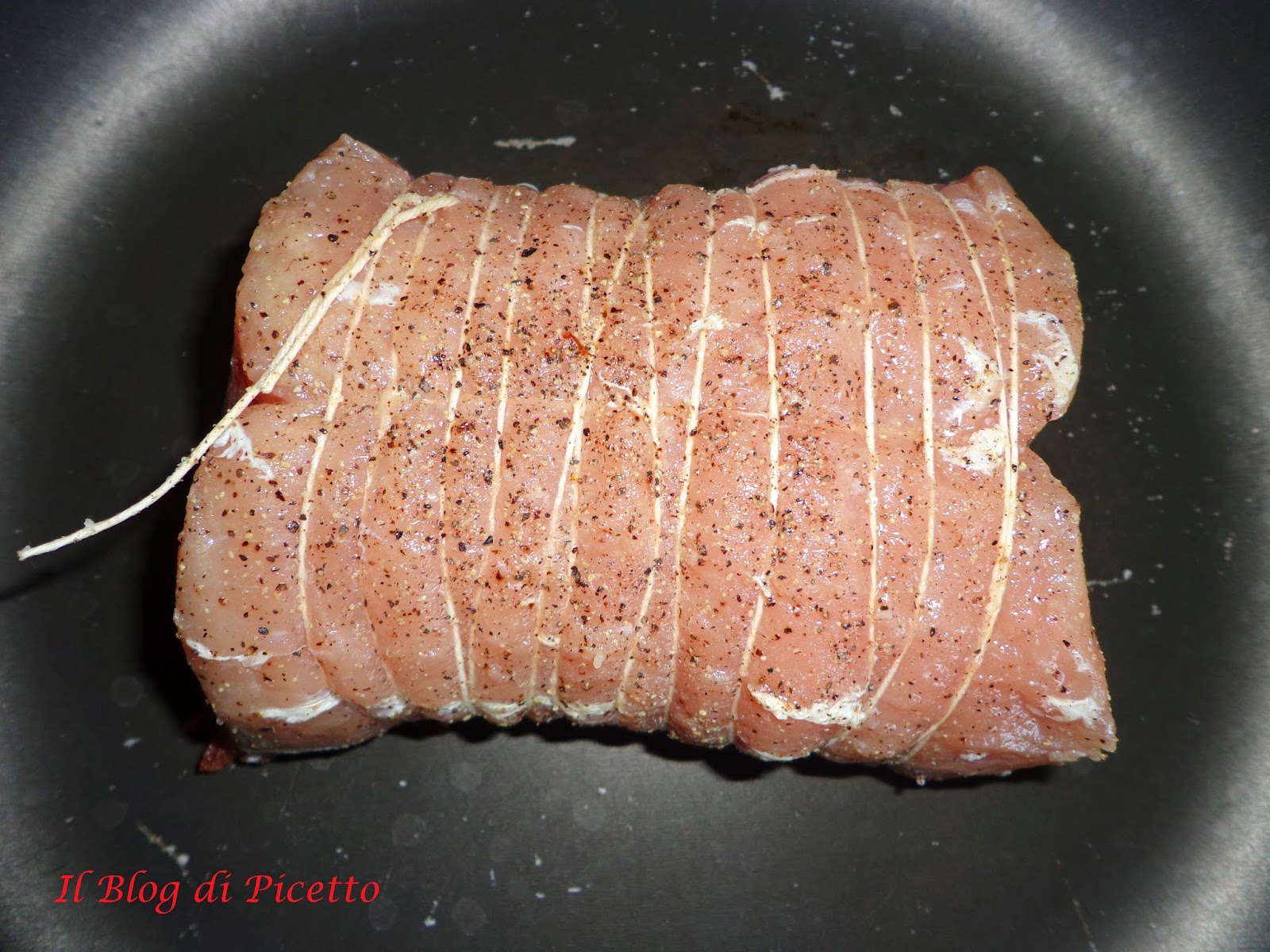 arista/lonza di maiale al forno con cipolle di tropea