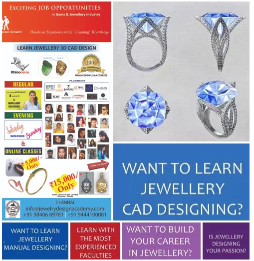 CHENNAI JEWELLERY DESIGN INSTITUTE TRAINING JOBS INTERVIEWS WEEKEND COLLEGE EVENING SUNDAY