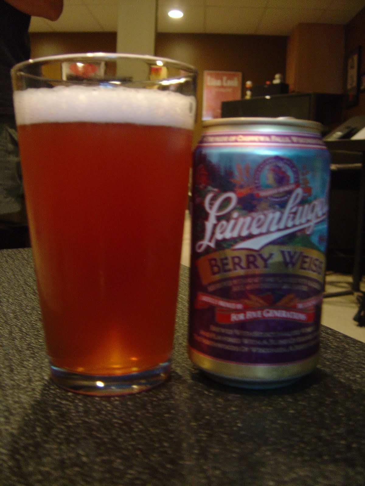 The Beer Buzz Berry Weiss from Leinenkugel's Brewing