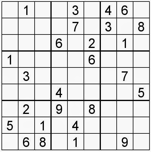 Free printable Word Search and Sudokus: Sudoku 33