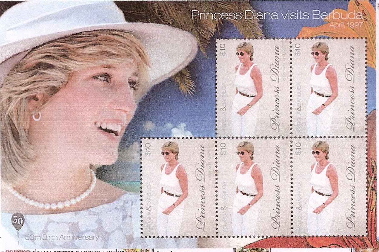 Commonwealth Stamps Opinion High Face Value For Diana Beach Stamps.