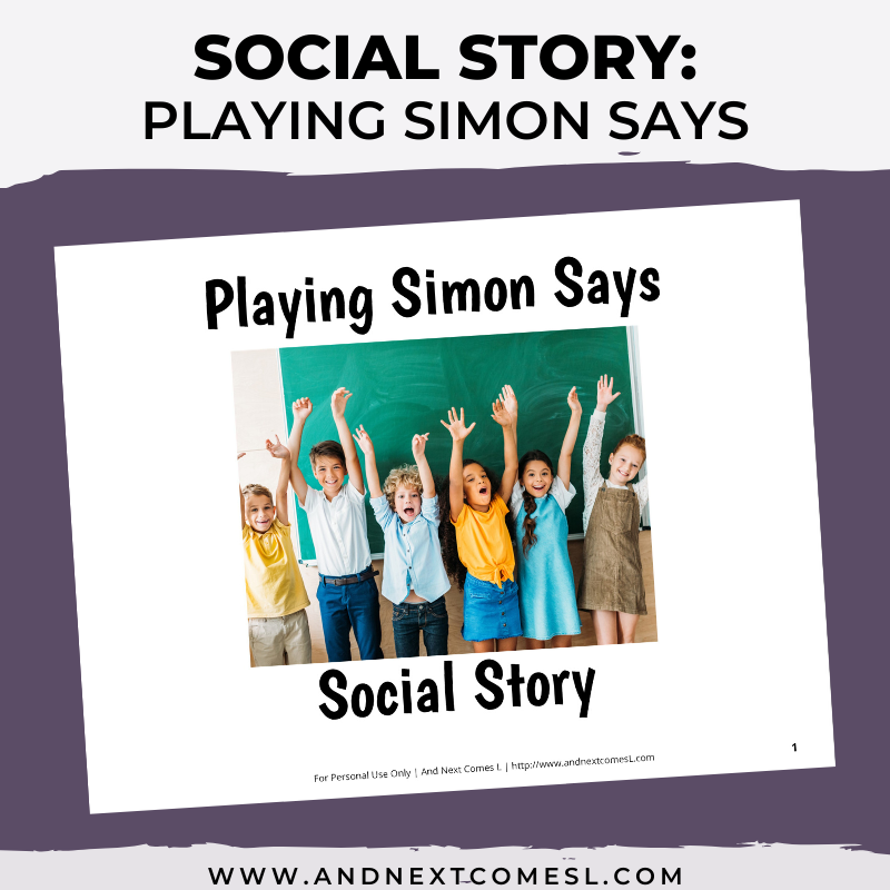 Printable social stories for kids