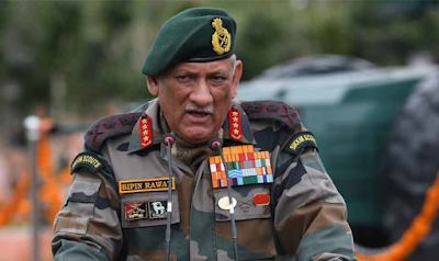 Army Chief Bipin Rawat On Shrinagar Visit 