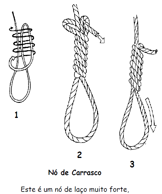 Bombeiroswaldo: Nó de carrasco ( Forca ) - Como usar, qual a serventia e  Particularidades - Nós e Amarras ( Tafara Camp)