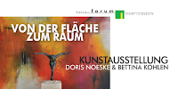 Von der Fläche zum Raum - Kunstausstellung Doris Noeske und Bettina Kohlen in Rutesheim