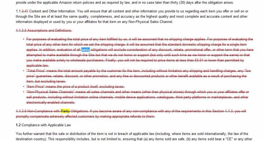 Amazon, the OFT, and Price Parity