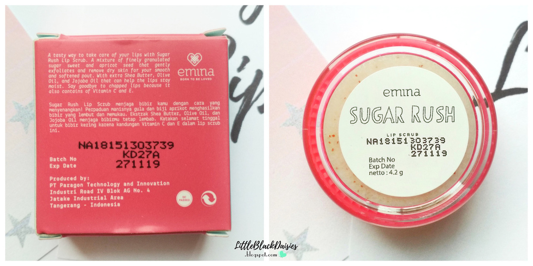 EMINA SUGAR RUSH LIP SCRUB REVIEW Little Black Daisies